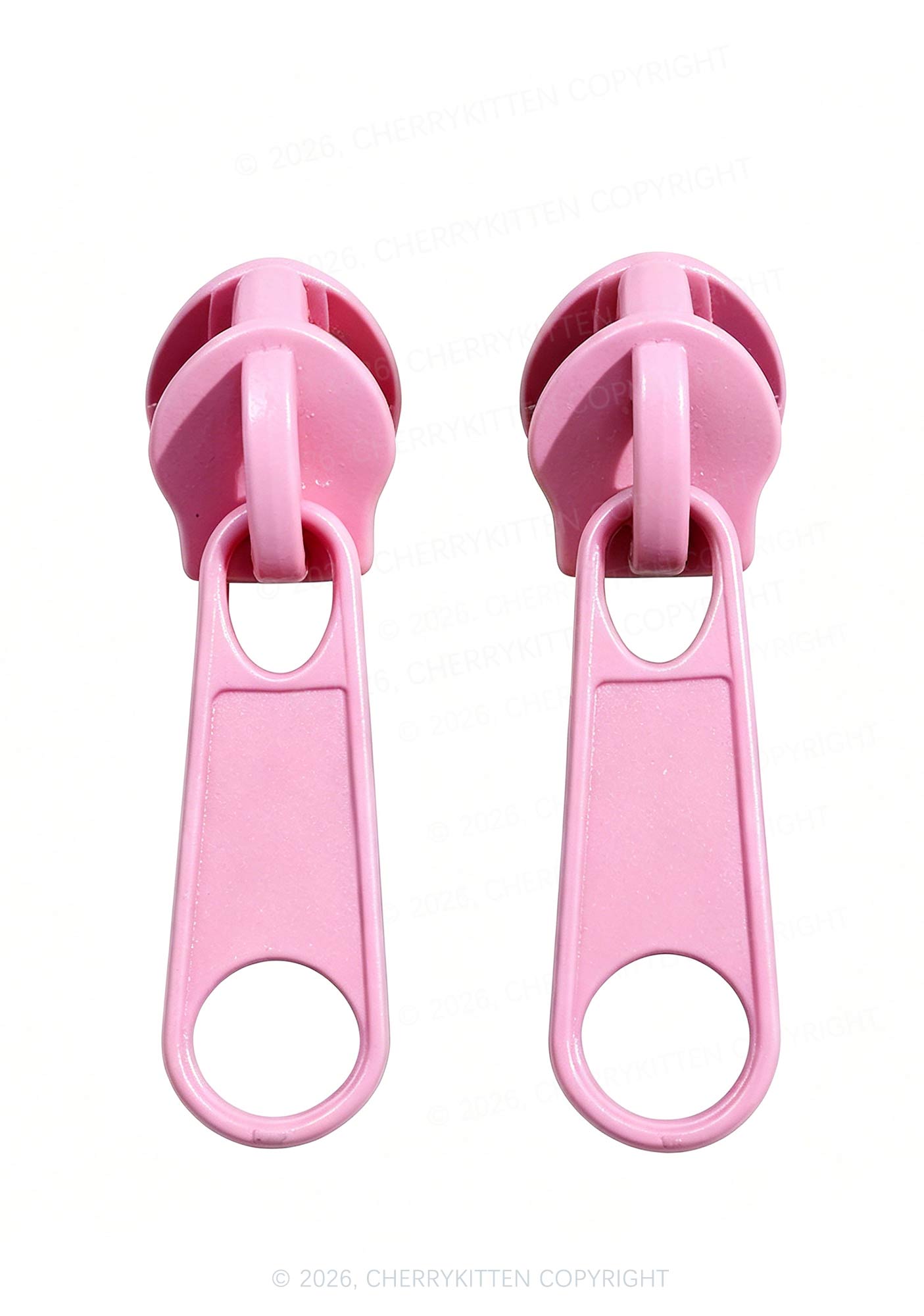 Metal Zipper Y2K Earrings Cherrykitten