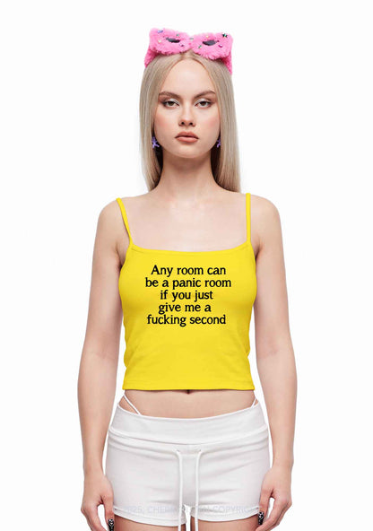 Any Room Can Be Panic Y2K Spaghetti Strap Cami Cherrykitten