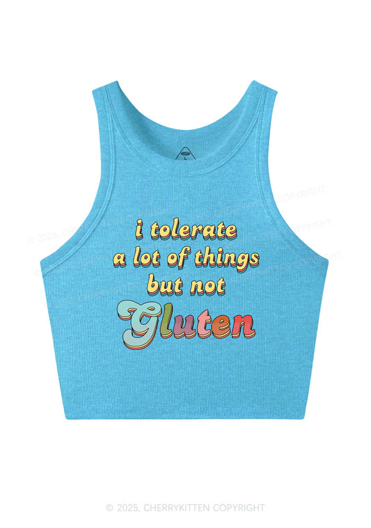 Tolerate Gluten Y2K Crop Tank Top Cherrykitten