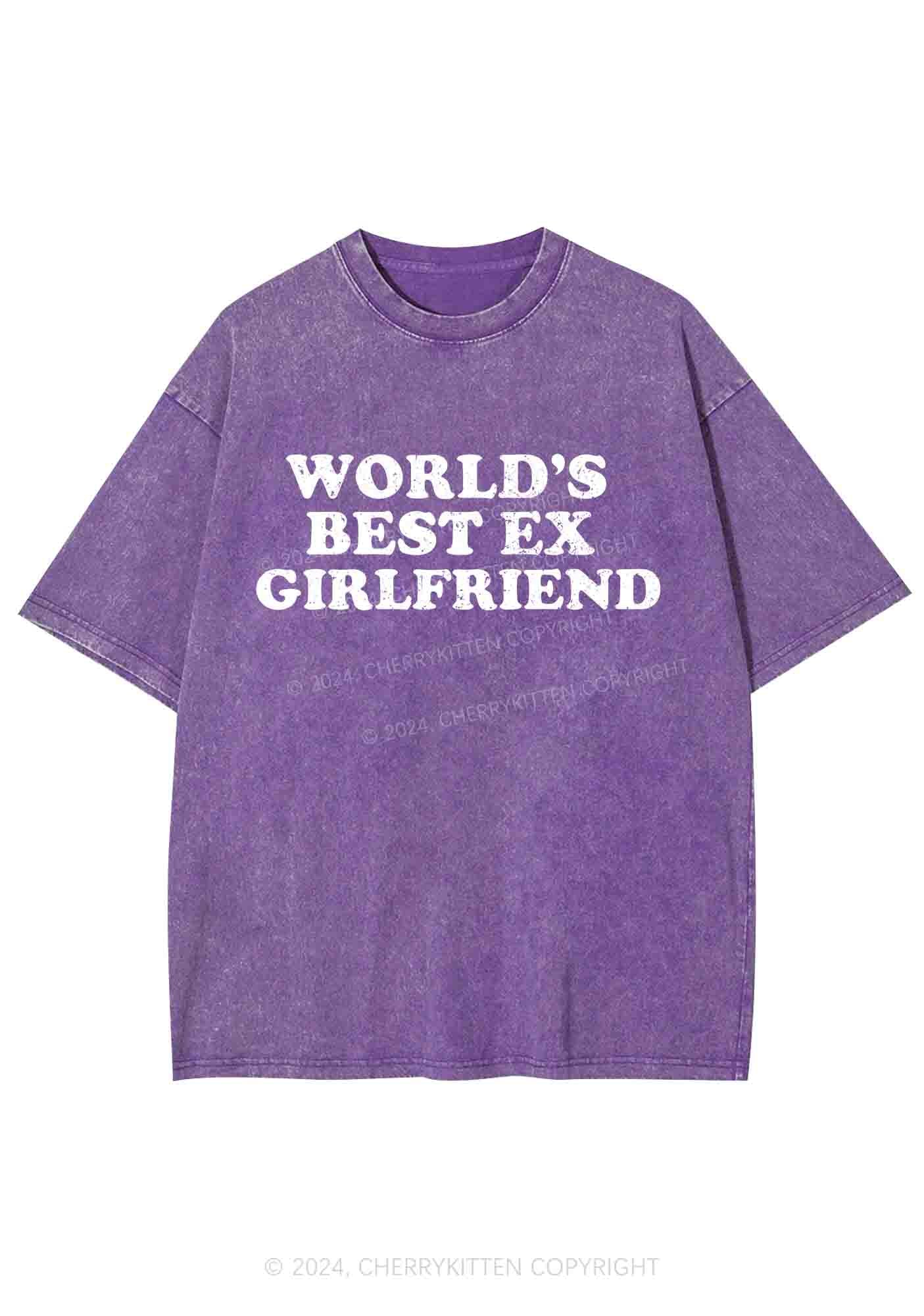 Best Ex Girlfriend Y2K Washed Tee Cherrykitten
