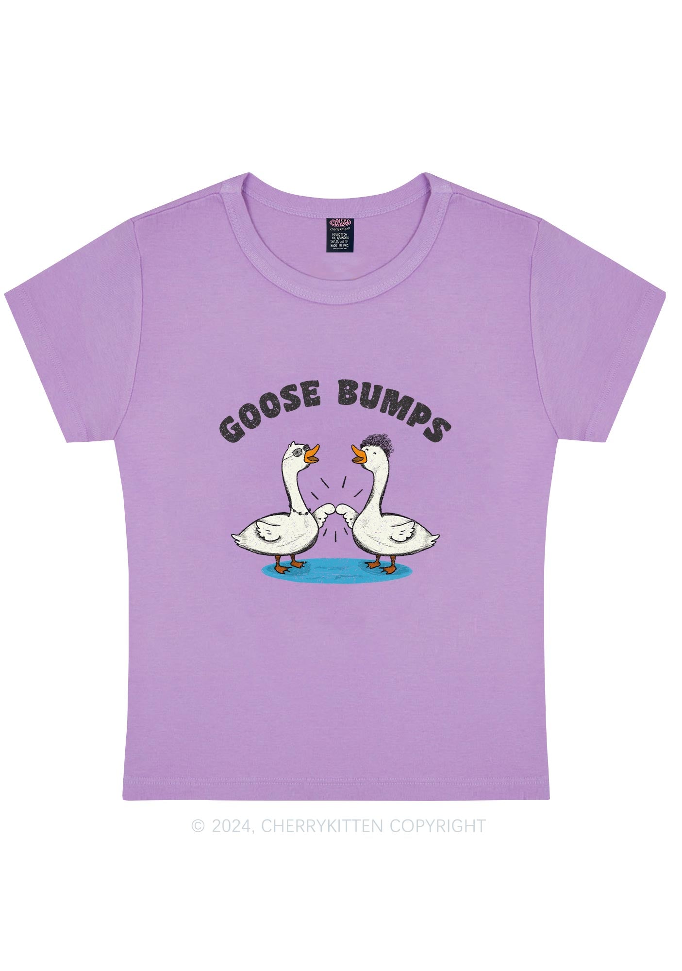Goose Bumps Y2K Baby Tee Cherrykitten