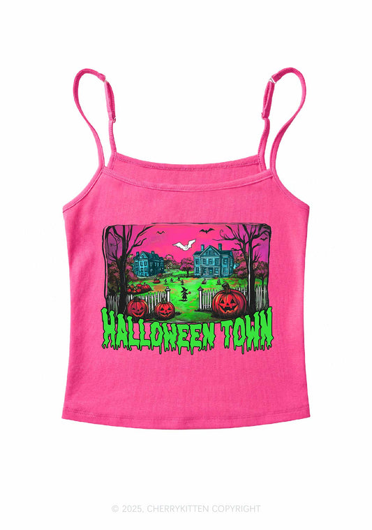 Halloween Pumpkin Town Y2K Spaghetti Strap Cami Cherrykitten