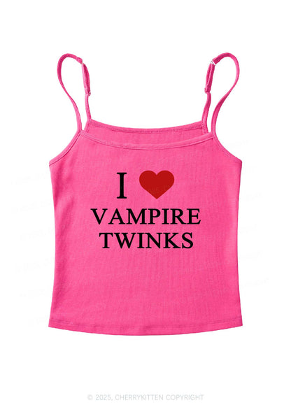 I Love Vampire Twinks Y2K Spaghetti Strap Cami Cherrykitten