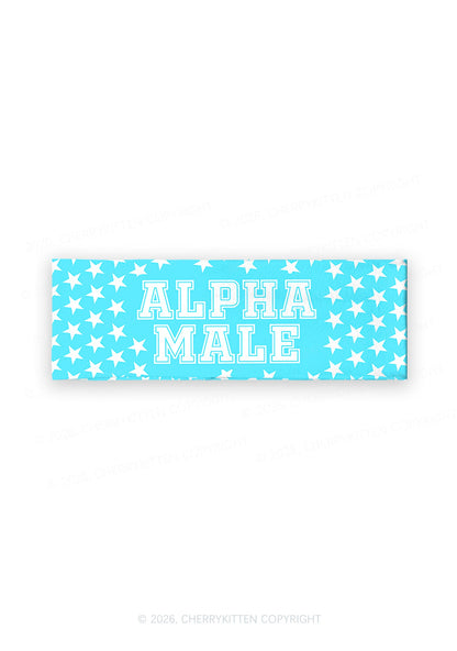 Mint Green Alpha Male Y2K Print Headband Cherrykitten