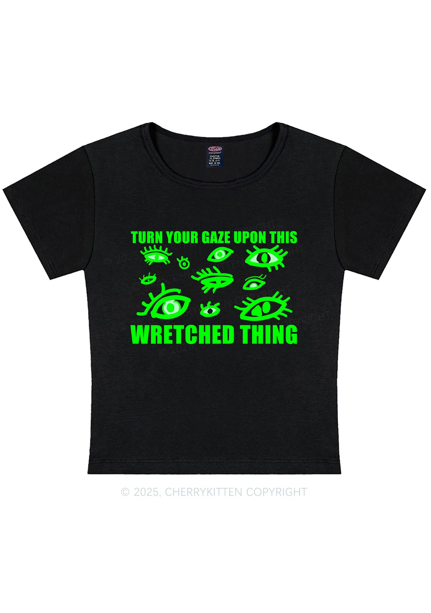 Turn Your Gaze Upon This Y2K Baby Tee Cherrykitten