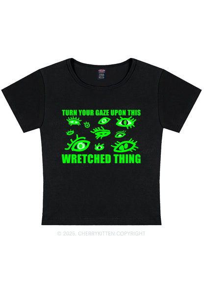 Turn Your Gaze Upon This Y2K Baby Tee Cherrykitten