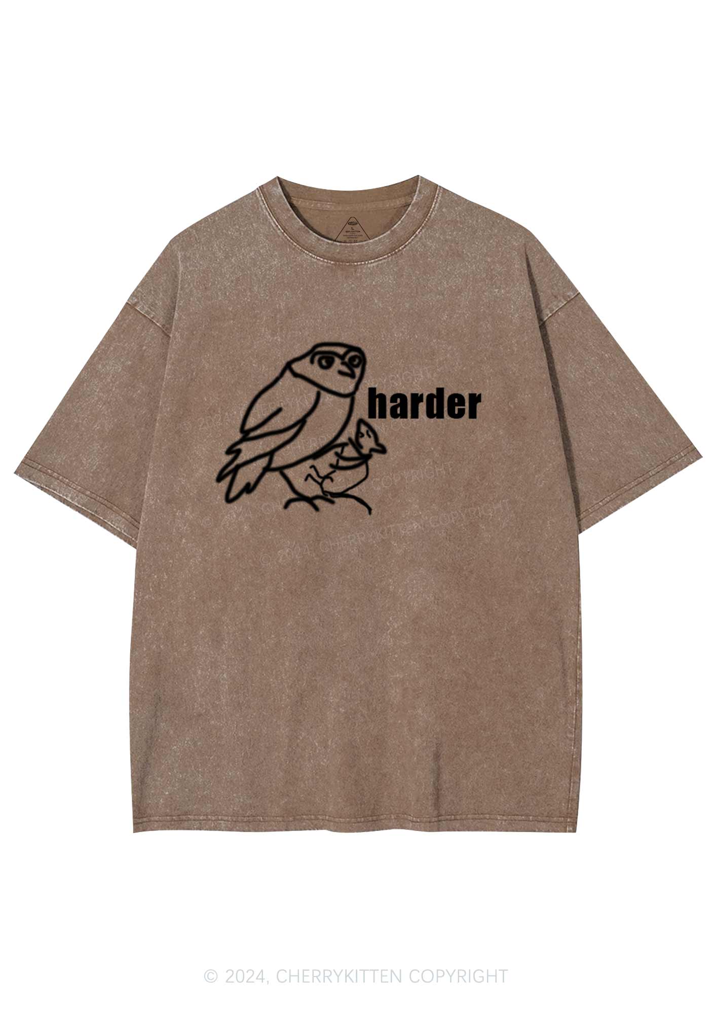 Rats Harder Y2K Washed Tee Cherrykitten