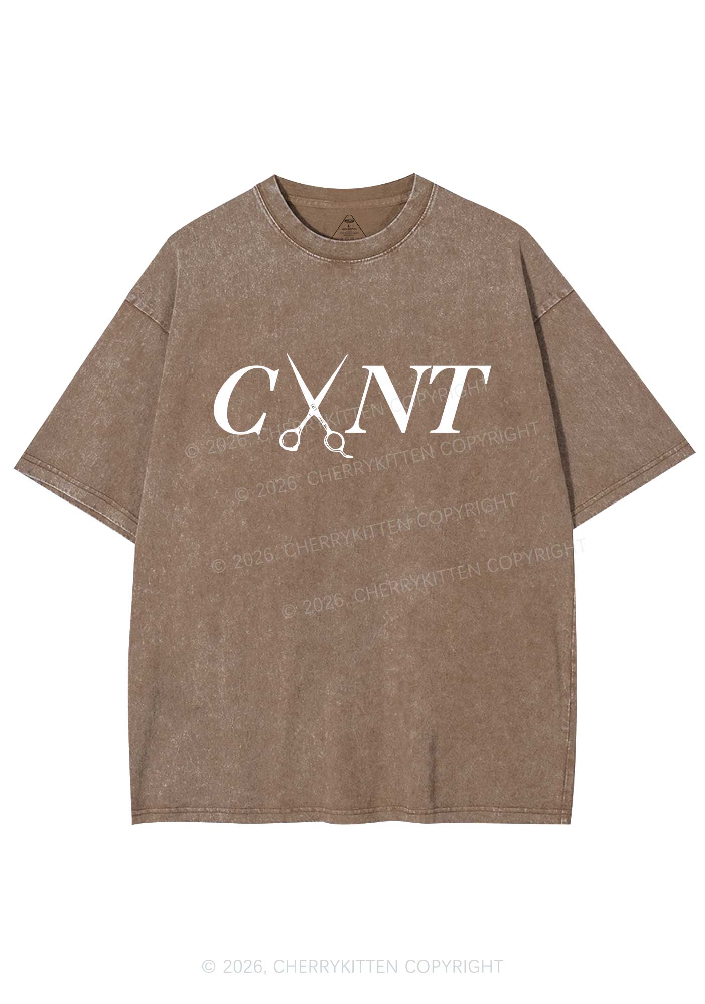 Pink Scissors Cxxt Pride Y2K Shirts Washed Tee Cherrykitten