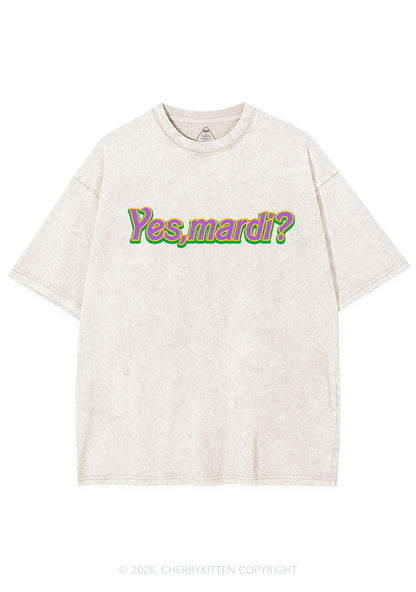 Yes Mardi Y2K Shirts Washed Tee Cherrykitten