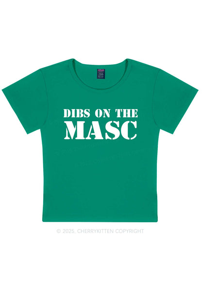 Dibs On The Masc Pride Y2K Baby Tee Cherrykitten