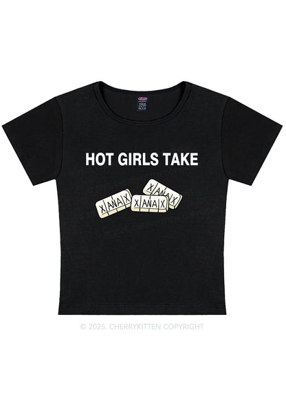 Hot Girls Take Xanax Y2K Baby Tee Cherrykitten