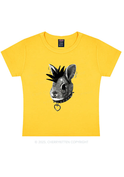 Custom Punk Pet Y2K Baby Tee Cherrykitten