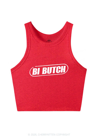 Bi Butch Pride Y2K Crop Tank Top Cherrykitten