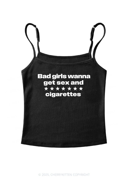 Wanna Sxx Cigarettes Y2K Spaghetti Strap Cami Cherrykitten