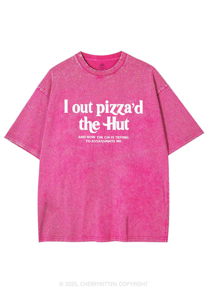 Out Pizzad The Hut Y2K Washed Tee Cherrykitten