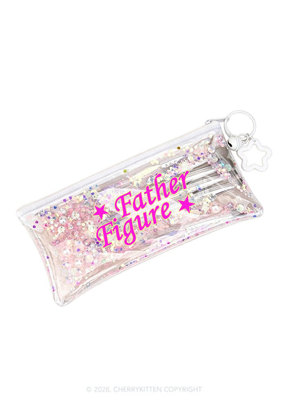 Father Figure Y2K Quicksand Transparent Pencil Pouch Cherrykitten