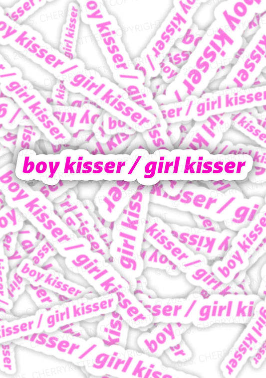 Boy Kisser Girl Kisser Pride 1Pc Y2K Sticker Cherrykitten