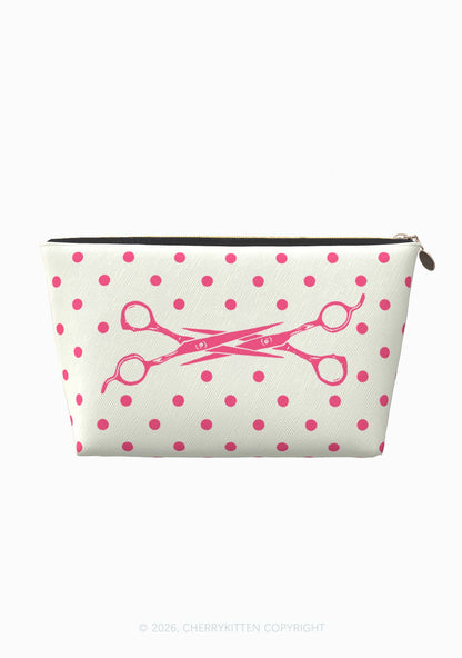 Pink Scissors Pride Y2K Makeup Bag Cherrykitten