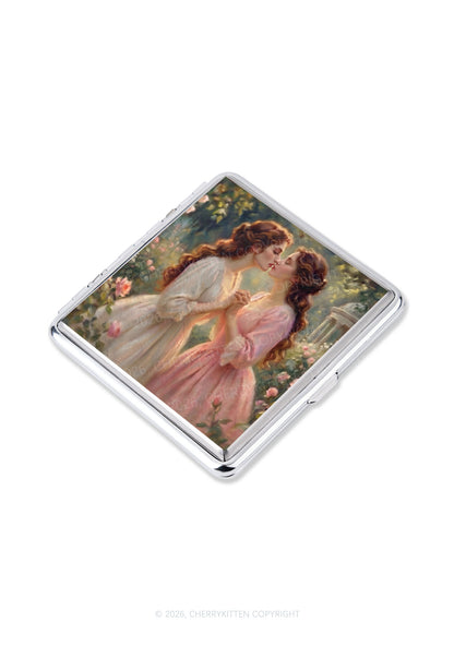 Girls Holding Hands Kissing Pride Y2K Cigarette Case Cherrykitten