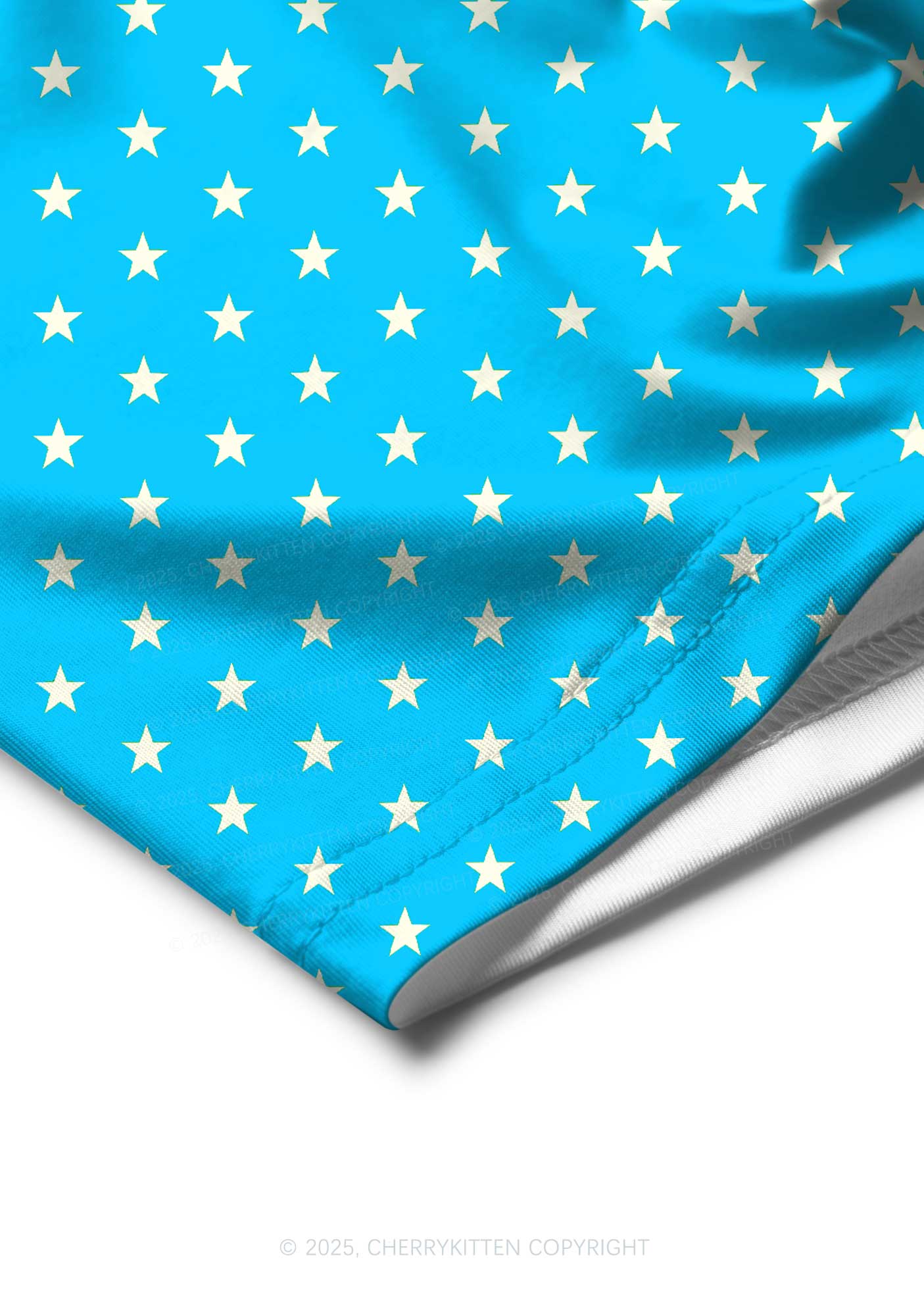 Blue Star Y2K Print Men Boxer Briefs Cherrykitten