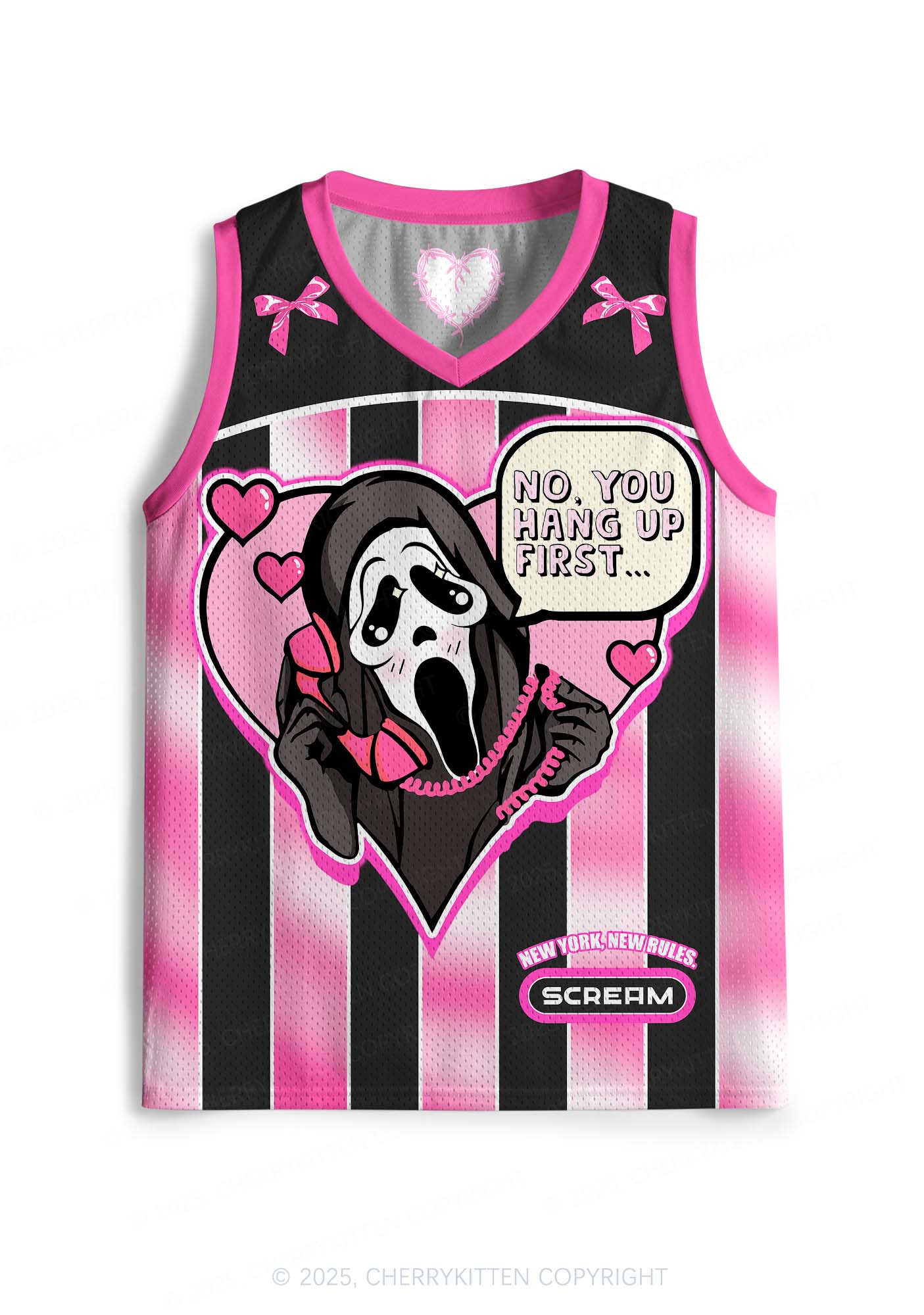 Custom Halloween Skeleton Heart Y2K Sport Jersey Tank Cherrykitten