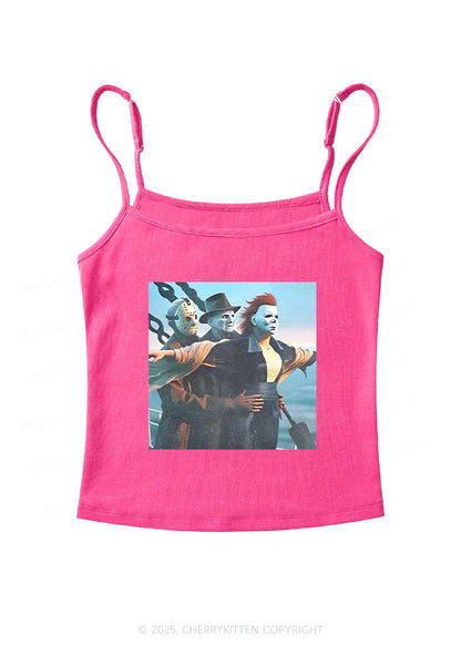 Halloween Horror Characters Y2K Spaghetti Strap Cami Cherrykitten