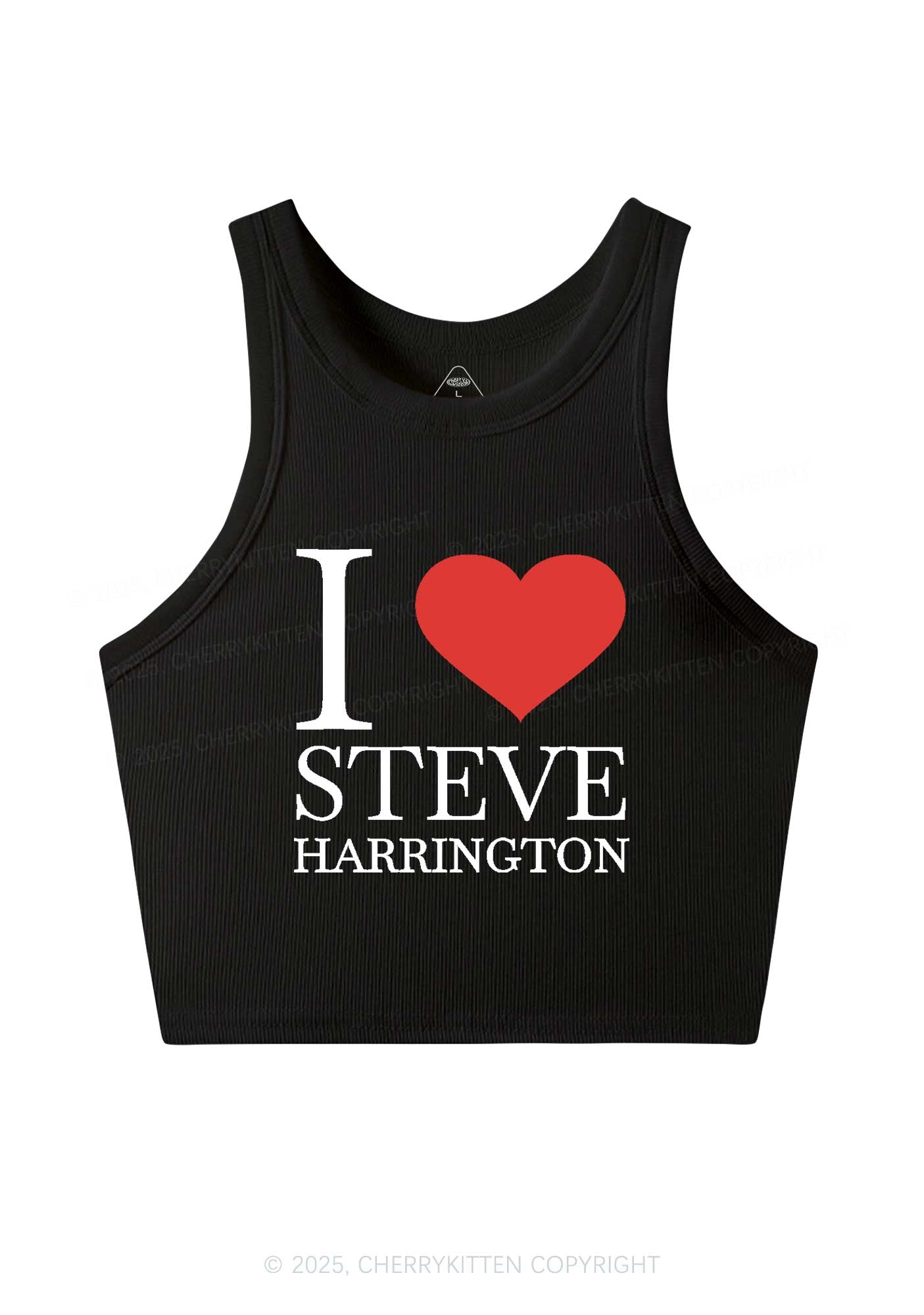 I Love SH Y2K Crop Tank Top Cherrykitten