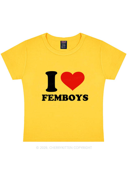 I Love Femboys Pride Y2K Baby Tee Cherrykitten