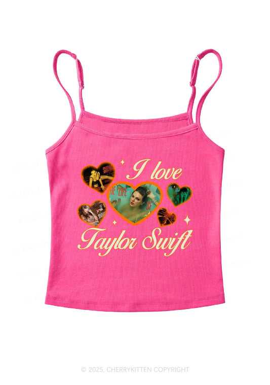 Love Heart TS Y2K Spaghetti Strap Cami Cherrykitten