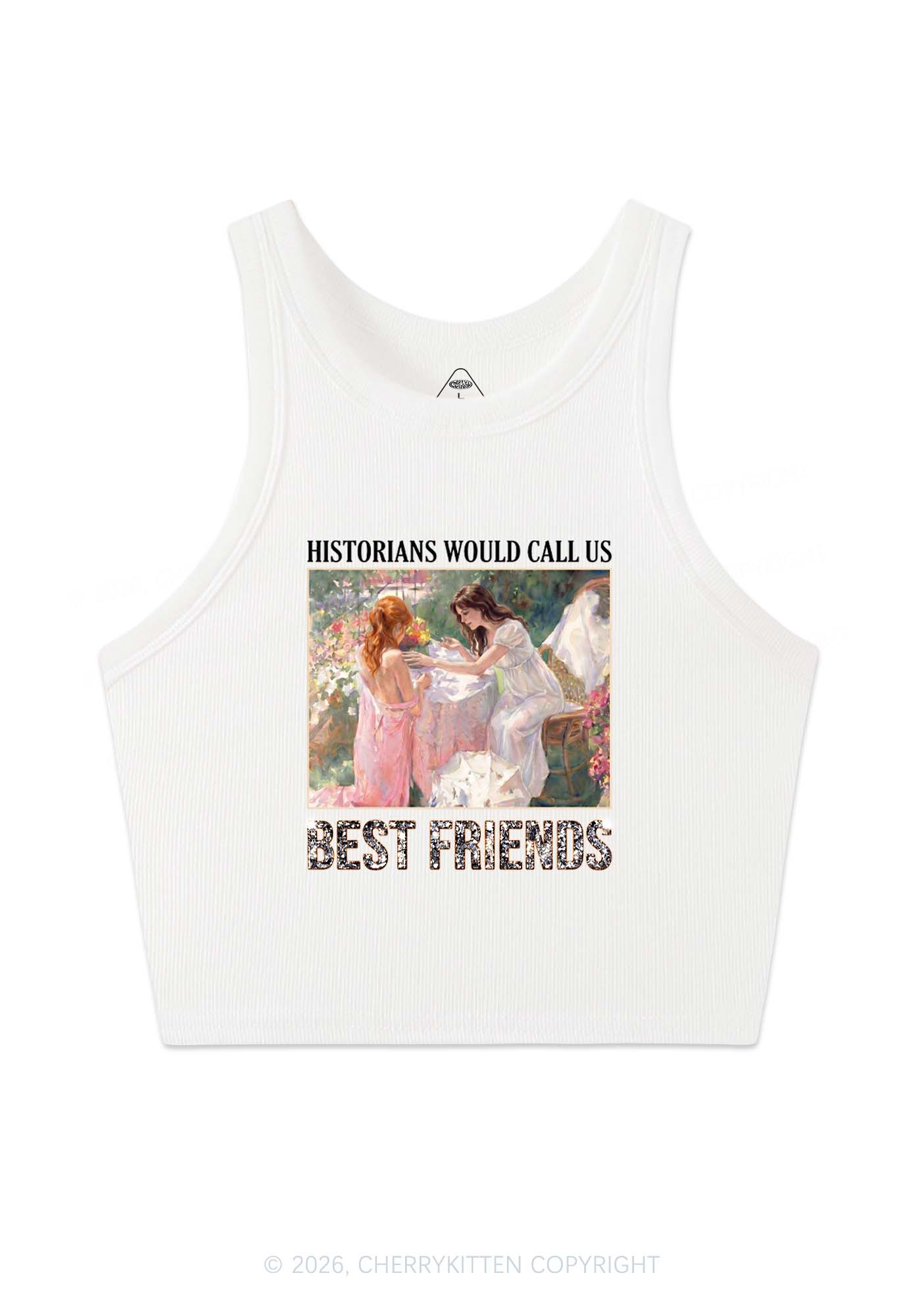 Historians Call Us Best Friends Pride Y2K Crop Tank Top Cherrykitten