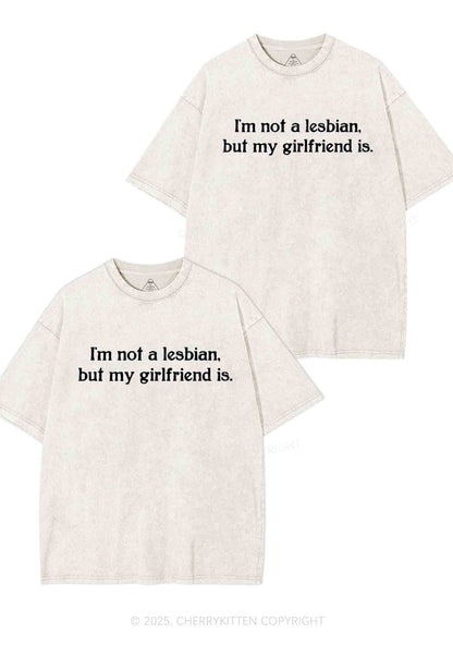 My GF Is Lesbian Y2K Valentine's Day Washed Tee Cherrykitten