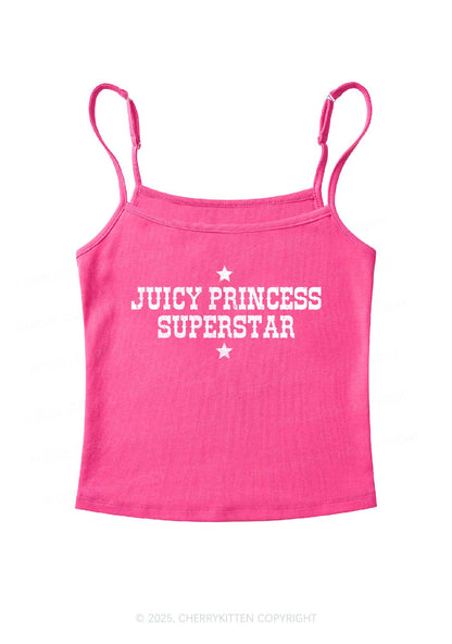 Juicy Princess Superstar Y2K Spaghetti Strap Cami Cherrykitten