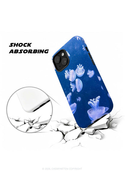 Deep Sea White Jellyfish Y2K Phone Case Cherrykitten
