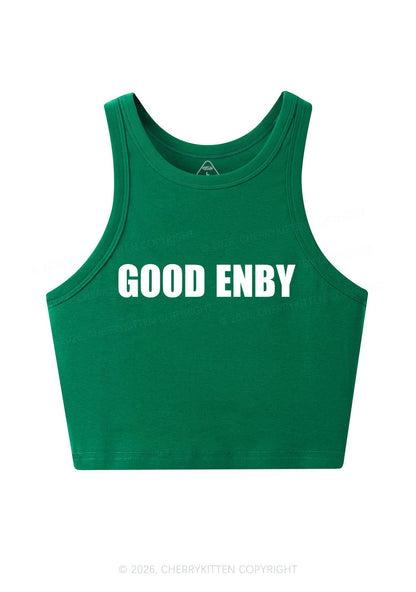 Good Enby Pride Y2K Crop Tank Top Cherrykitten