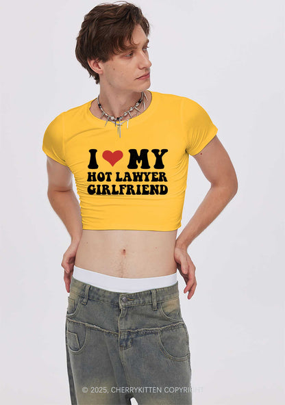 Custom My Hot Lawyer GF Y2K Valentine's Day Couple Shirt Cherrykitten
