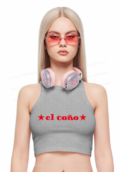 El Cono Y2K Crop Tank Top Cherrykitten