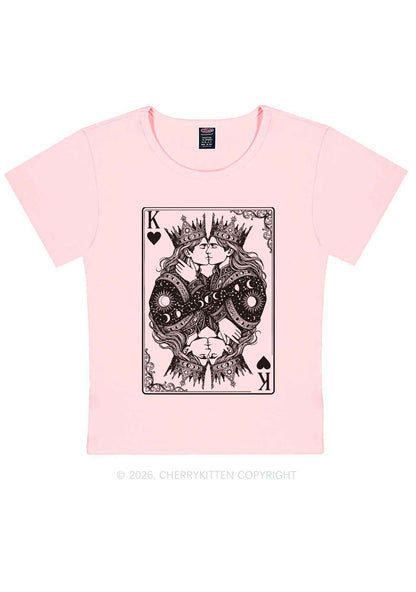Kings Kissing Pride Y2K Baby Tee Cherrykitten