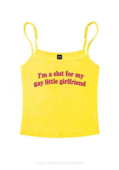 Slxt For My Gay GF Valentine's Day Y2K Spaghetti Strap Cami Cherrykitten