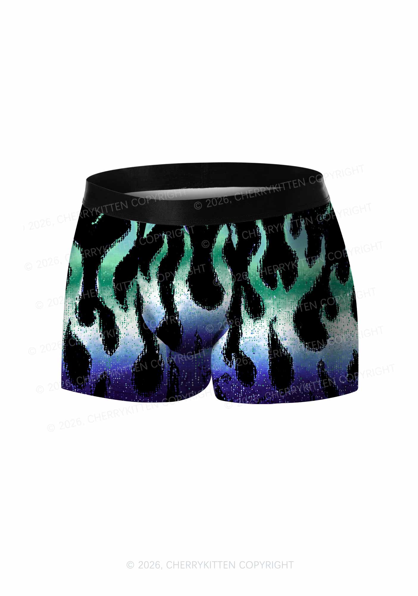 Gay Flame Pride Y2K Print Men Boxer Briefs Cherrykitten