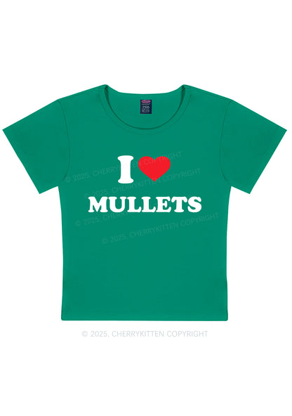 I Love Mullets Y2K Baby Tee Cherrykitten