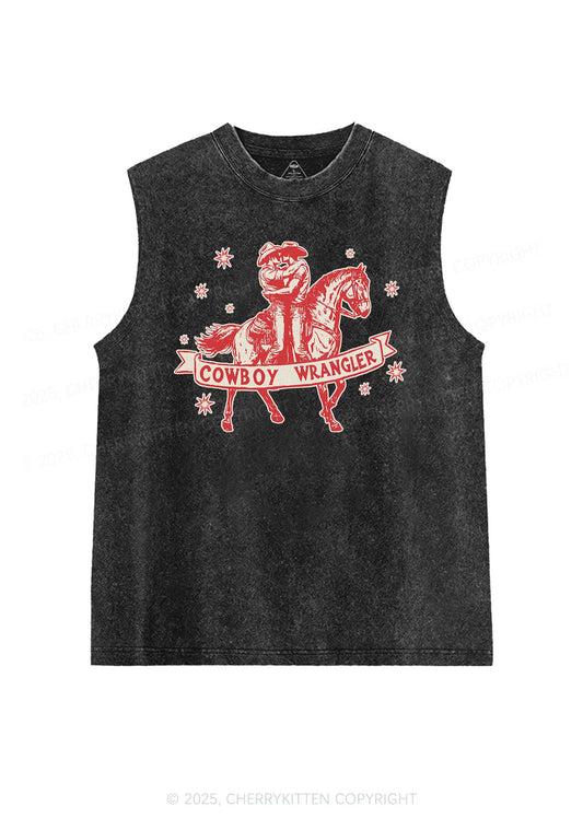 Cowboy Wrangler Pride Y2K Washed Muscle Tank Cherrykitten