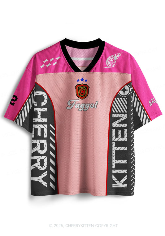 Custom Pink Faggot Pride Y2K Sport Jersey Shirts Cherrykitten