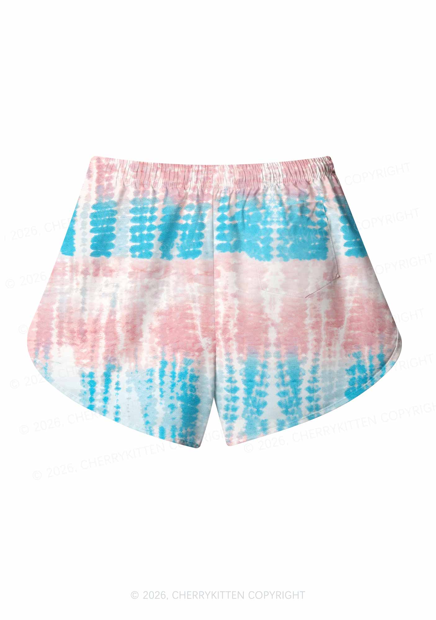 Tie Dye Trans Pride Y2K Print Men Beach Shorts Cherrykitten