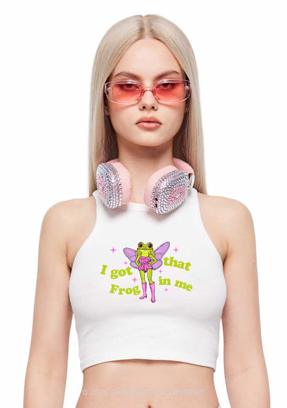 I Got That Frog Y2K Crop Tank Top Cherrykitten