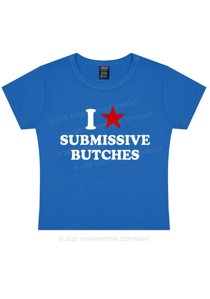 I Love S Butches Y2K Baby Tee Cherrykitten