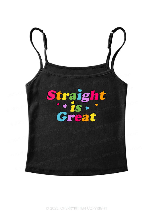 Straight Is Great Pride Y2K Spaghetti Strap Cami Cherrykitten