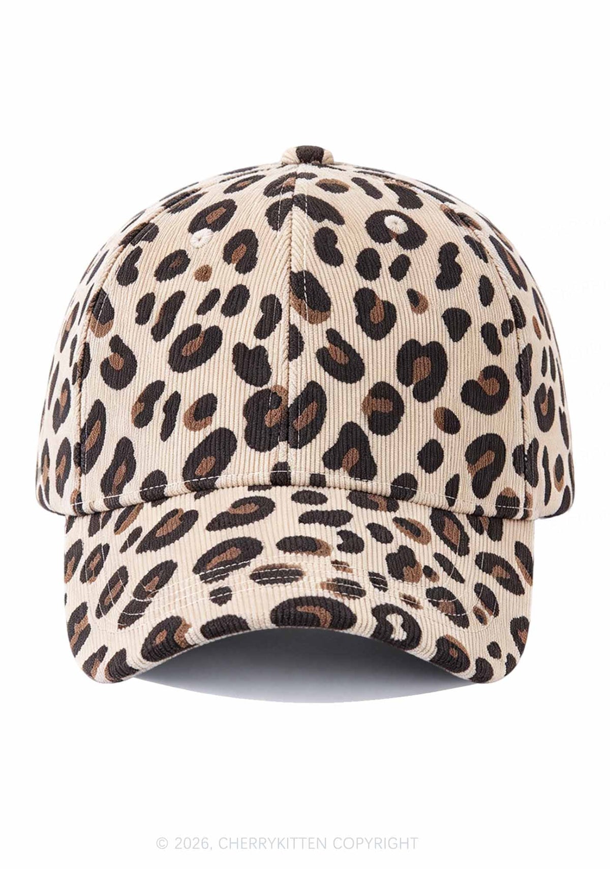 Corduroy Leopard Y2K Baseball Cap Cherrykitten