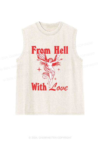 From Hall With Love Y2K Washed Tank Cherrykitten