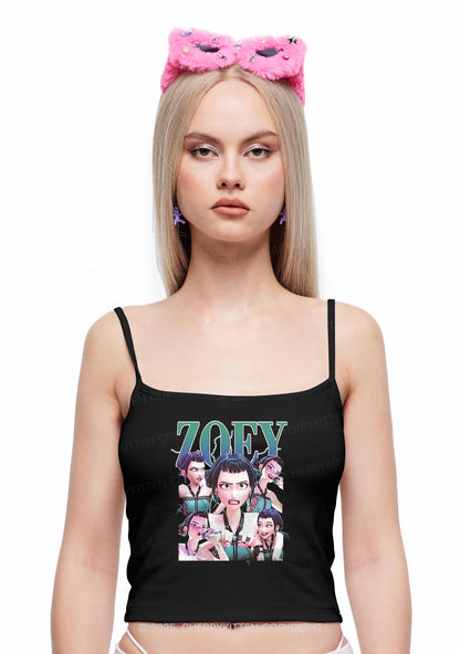 Kpop Girl Y2K Spaghetti Strap Cami Cherrykitten