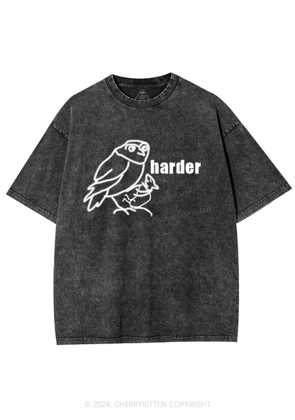 Rats Harder Y2K Washed Tee Cherrykitten